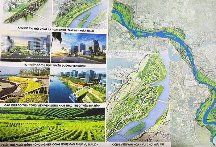 Bản vẽ minh họa Quy hoạch phân khu đô thị sông Hồng vừa được UBND TP Hà Nội chính thức phê duyệt.