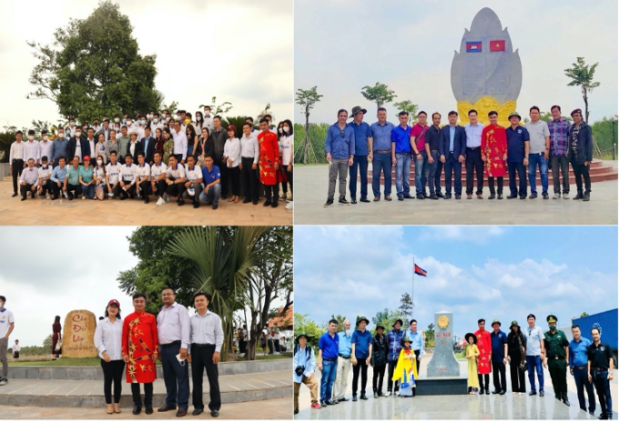 Cuộc gặp gỡ tình cờ với đoàn cán bộ, sinh viên Campuchia tại Cụm công trình lưu niệm hành trình cứu nước của Thủ tướng Hun Sen đã mang nhiều cảm xúc cho đoàn sáng tác.