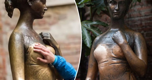 Tranh cãi chuyện bức tượng bị "sàm sỡ" vòng một suốt nửa thế kỷ
