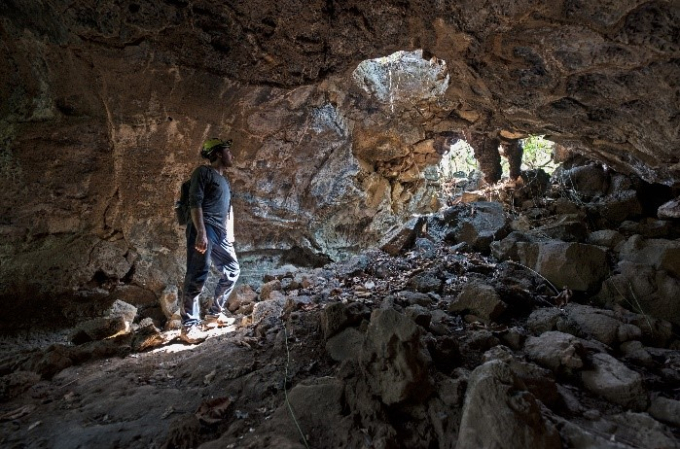 Hang động núi lửa trong vùng Công viên địa chất toàn cầu UNESCO Đắk Nông được ghi nhận là hang động dung nham dài nhất Đông Nam Á. Ảnh: UNESCO Đắk Nông