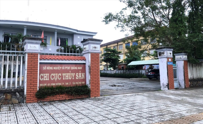 Trụ sở Chi cục Thuỷ sản tỉnh Quảng Nam.