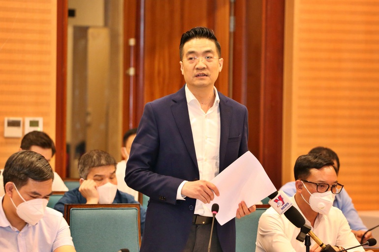 Phó Giám đốc Sở Quy hoạch - Kiến trúc Hà Nội Nguyễn Trọng Kỳ Anh (Ảnh: Quỳnh Anh).