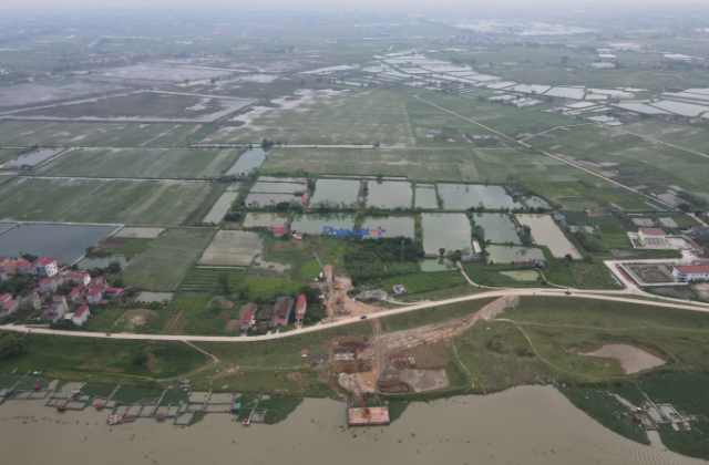 BQLDA các công trình GT, NN tỉnh Bắc Giang thi công cầu Hà Bắc 2 không phép trên đất Bắc Ninh