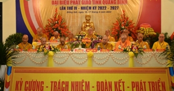 Hòa thượng Thích Tánh Nhiếp tái đắc cử trưởng Ban trị sự Phật giáo tỉnh Quảng Bình