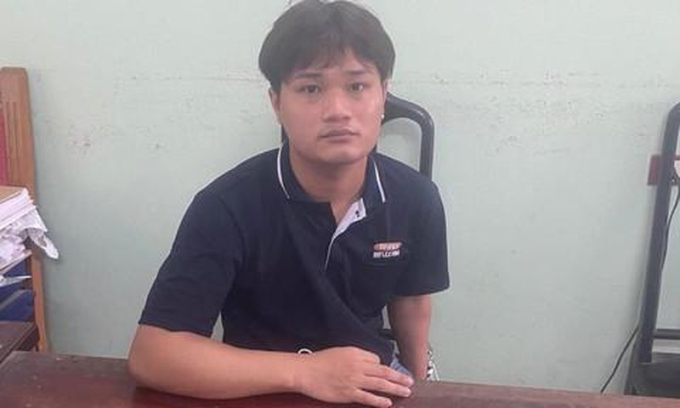Triệu Văn Thắng bị bắt giữ sau chưa đầy 1 ngày gây án (Ảnh: Công an Vĩnh Phúc).