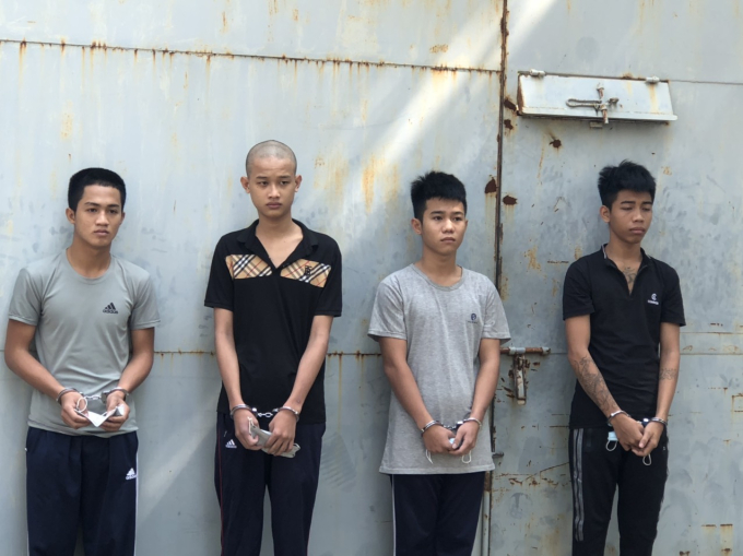 Các đối tượng tại Trại tạm giam Công an huyện Nhơn Trạch.