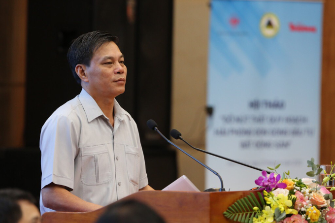 Chủ tịch UBND TP Hải Phòng Nguyễn Văn Tùng phát biểu tại hội thảo.