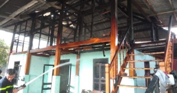 Sơn La: Cháy nhà sàn khiến 1 người tử vong