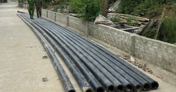 Hàng loạt đường ống dẫn nước tại dự án bị trộm