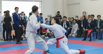 Sôi nổi Giải vô địch Karate Đại học Luật TP HCM mở rộng