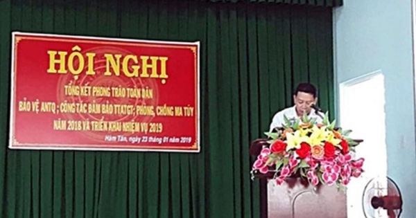 Kỷ luật cảnh cáo nguyên Chủ tịch UBND huyện Hàm Tân