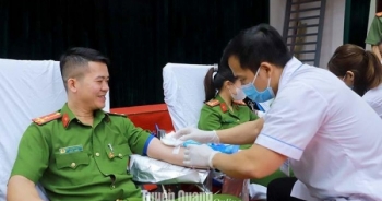 280 cán bộ, chiến sĩ Công an tỉnh Tuyên Quang tham gia hiến máu cứu người