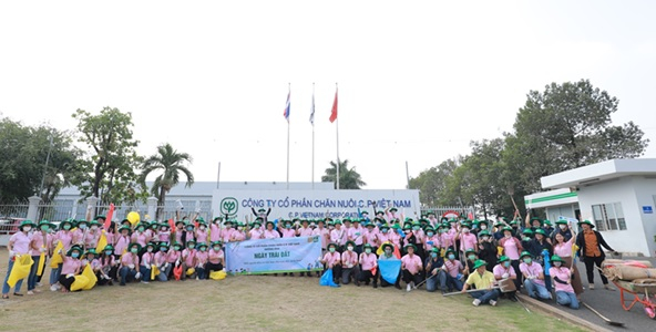 Tập thể nhân viên CPV tại Đồng Nai tham gia sự kiện “Ngày Trái Đất”