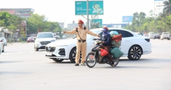 Nghệ An: 100% Cảnh sát giao thông túc trực, bảo đảm ATGT dịp lễ