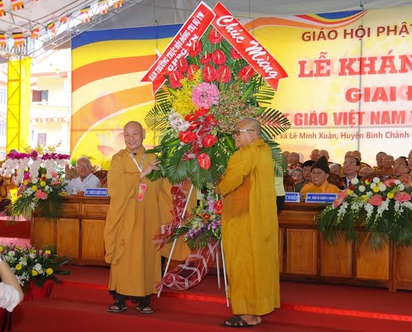 To&agrave;n cảnh Lễ kh&aacute;nh th&agrave;nh Học viện Phật gi&aacute;o Việt Nam tại TP HCM