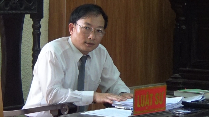 Luật sư Tạ Ngọc Bảo - C&ocirc;ng ty Luật Bảo Oanh (Đo&agrave;n luật sư TP H&agrave; Nội), người bảo vệ quyền lợi cho bị c&aacute;o Hồng.