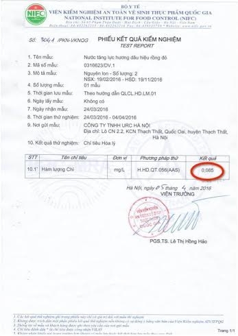 Vụ nước C2 v&agrave; Rồng đỏ bị nhiễm ch&igrave;: Kết quả kiểm nghiệm bất nhất, URC Việt Nam phủ nhận tin hối lộ