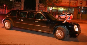 Chiêm ngưỡng đoàn xe chở Tổng thống Obama về khách sạn Marriott