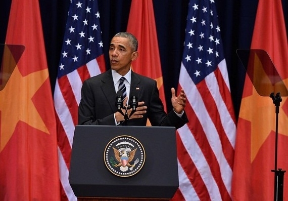 Tổng thống Obama ph&aacute;t biểu trước 2000 người Việt.
