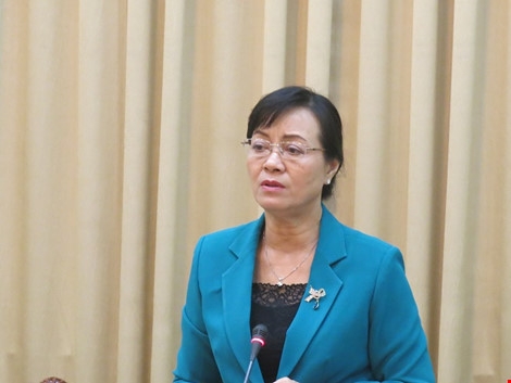 Chủ tịch Ủy ban Bầu cử TP HCM Nguyễn Thị Quyết T&acirc;m.
