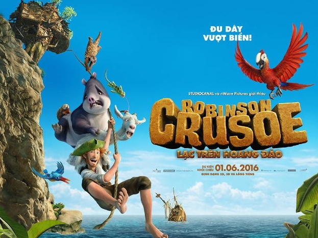 Poster bộ phim&nbsp;&nbsp;&ldquo;Robinson Crusoe: Lạc tr&ecirc;n hoang đảo&rdquo; - Nguồn: Internet.