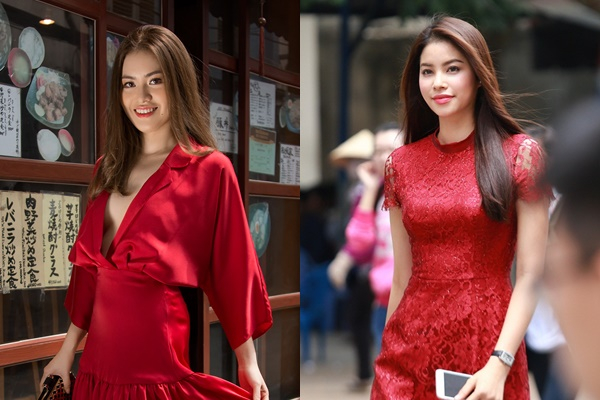 Hoa hậu Việt Nam Thế giới bất ngờ khi bị nhận nhầm l&agrave; Phạm Hương