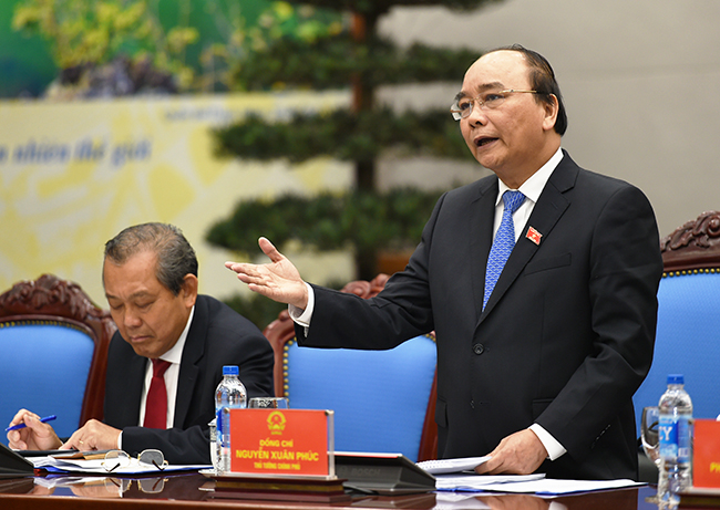 Thủ tướng Nguyễn Xu&acirc;n Ph&uacute;c y&ecirc;u cầu cải c&aacute;ch h&agrave;nh ch&iacute;nh, x&acirc;y dựng Ch&iacute;nh phủ. (Ảnh: Daubao)