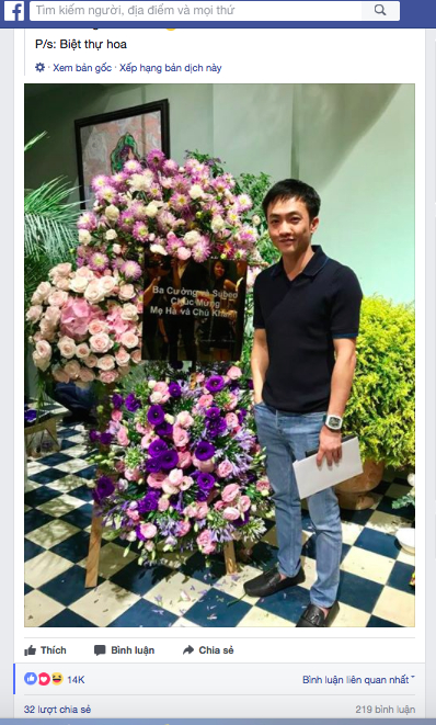 Bức ảnh được chụp từ trang c&aacute; nh&acirc;n c&oacute; t&ecirc;n Nguyen Quoc Cuong được rất nhiều người quan t&acirc;m.