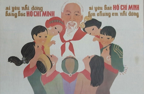 Hình ảnh Chủ tịch Hồ Chí Minh qua tranh áp phích