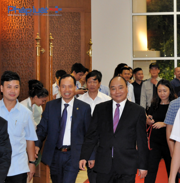 Thủ tướng Nguyễn Xu&acirc;n Ph&uacute;c đ&atilde; dự v&agrave; chủ tr&igrave; Hội nghị x&uacute;c tiến đầu tư. (Ảnh: Anh Thắng)
