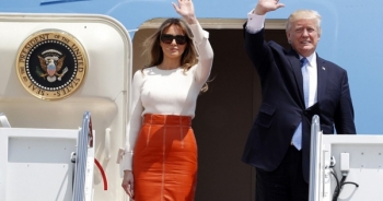 Chuyến “xuất ngoại” đầu tiên của Tổng thống Trump qua ảnh