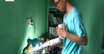 Nam sinh “cánh tay robot cho người khuyết tật” giành giải Ba cuộc thi Khoa học Kỹ thuật Quốc tế