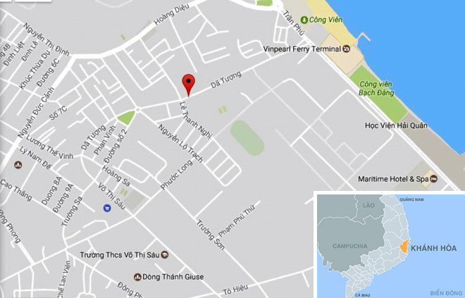 Đường D&atilde; Tượng nơi xảy ra vụ nổ. Ảnh: Google Maps.