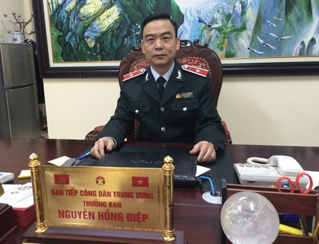 Trưởng Ban Tiếp c&ocirc;ng d&acirc;n Trung ương Nguyễn Hồng Điệp.
