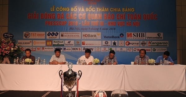 Bốc thăm chia bảng giải bóng đá Press Cup 2018 khu vực Hà Nội