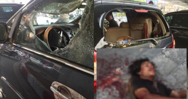 Hà Nội: Phát hoảng với thanh niên nghi ngáo đã đập phá ô tô, đánh tài xế trọng thương