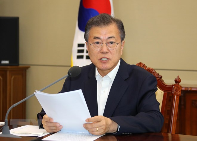 Tổng thống H&agrave;n Quốc Moon Jae-in. (Nguồn:&nbsp;Yonhap/TTXVN)