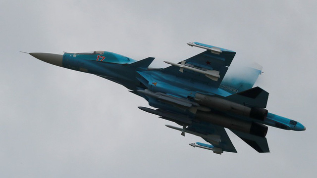 Một m&aacute;y bay Su-34 của Nga (Ảnh: Reuters)