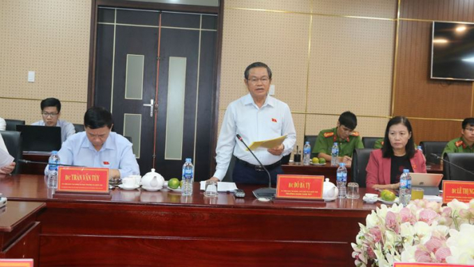 Phó Chủ tịch Quốc hội Đỗ Bá Tỵ dẫn đầu đoàn công tác của Quốc hội đã làm việc với UBND tỉnh Đồng Nai.