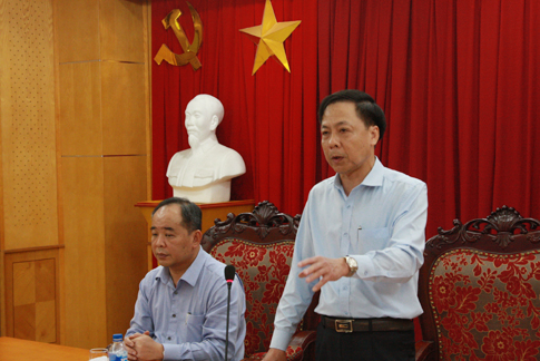 Phó Tổng TTCP Trần Ngọc Liêm chủ trì công bố quyết định thanh tra. (Nguồn: thanhtra.gov.vn).