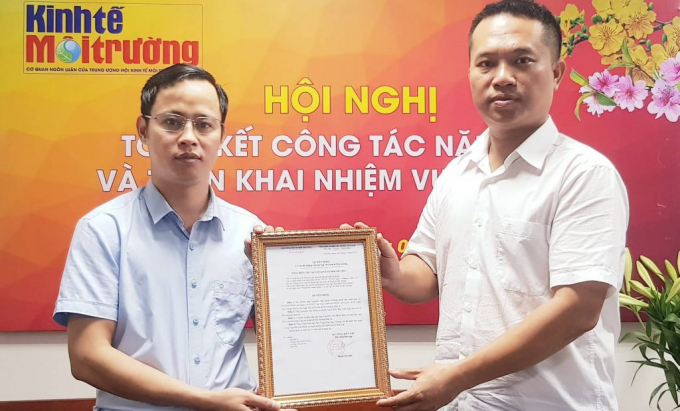 Nhà báo Nguyễn Văn Minh được bổ nhiệm giữ chức Tổng Thư ký Toà soạn tạp chí Kinh tế Môi trường.