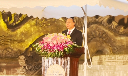 Thủ tướng Nguyễn Xuân Phúc phát biểu tại lễ kỷ niệm 990 năm Thanh Hóa.