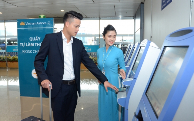 Vietnam Airlines triển khai dịch vụ kiosk check-in tại hàng loạt sân bay nước ngoài