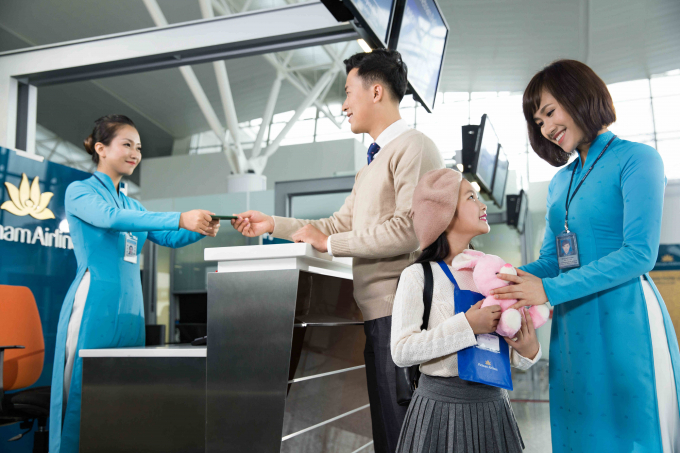 Vietnam Airlines mong muốn mang đến cho các em nhỏ cơ hội được trải nghiệm những chuyến đi bổ ích và lý thú.