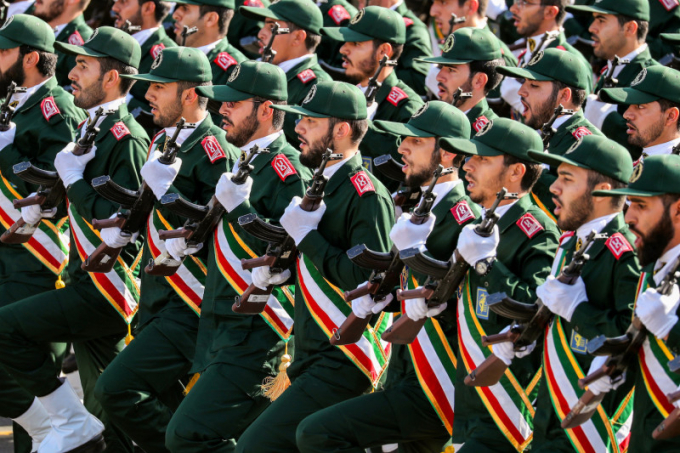 Lực lượng Vệ binh Cách mạng Hồi giáo Iran hiện đã bị Mỹ xếp vào danh sách tổ chức khủng bố. Ảnh: Reuters