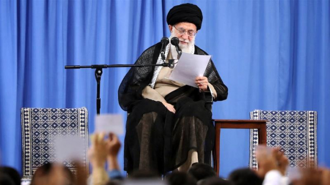 Lãnh tụ tinh thần tối cao của Iran, Giáo chủ Khamenei bác bỏ khả năng đàm phán một thoả thuận hạt nhân mới. Ảnh: Reuters