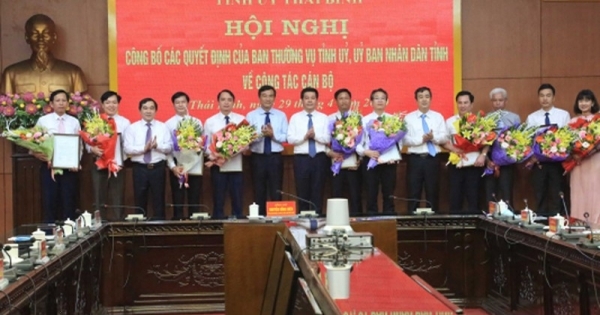 Thái Bình: Nhiều lãnh đạo, nhân sự chủ chốt được bổ nhiệm