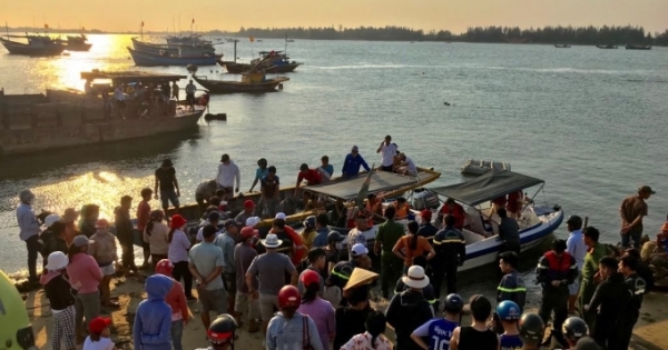 Quảng Nam: Lật thuyền trên sông Thu Bồn khiến 5 người mất tích