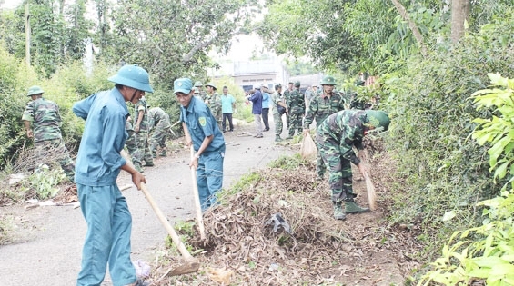 Lực lượng vũ trang tỉnh Bà Rịa - Vũng Tàu tham gia xây dựng nông thôn mới