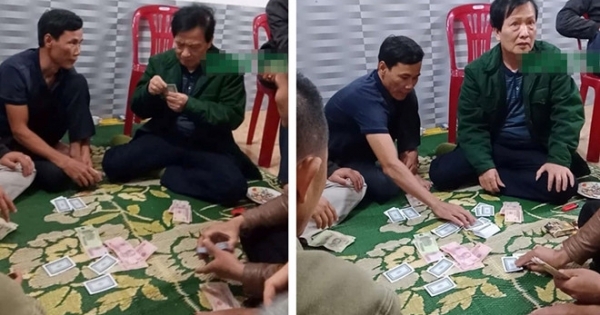 Chủ tịch xã tham gia đánh bạc bị phạt hành chính 2 triệu đồng